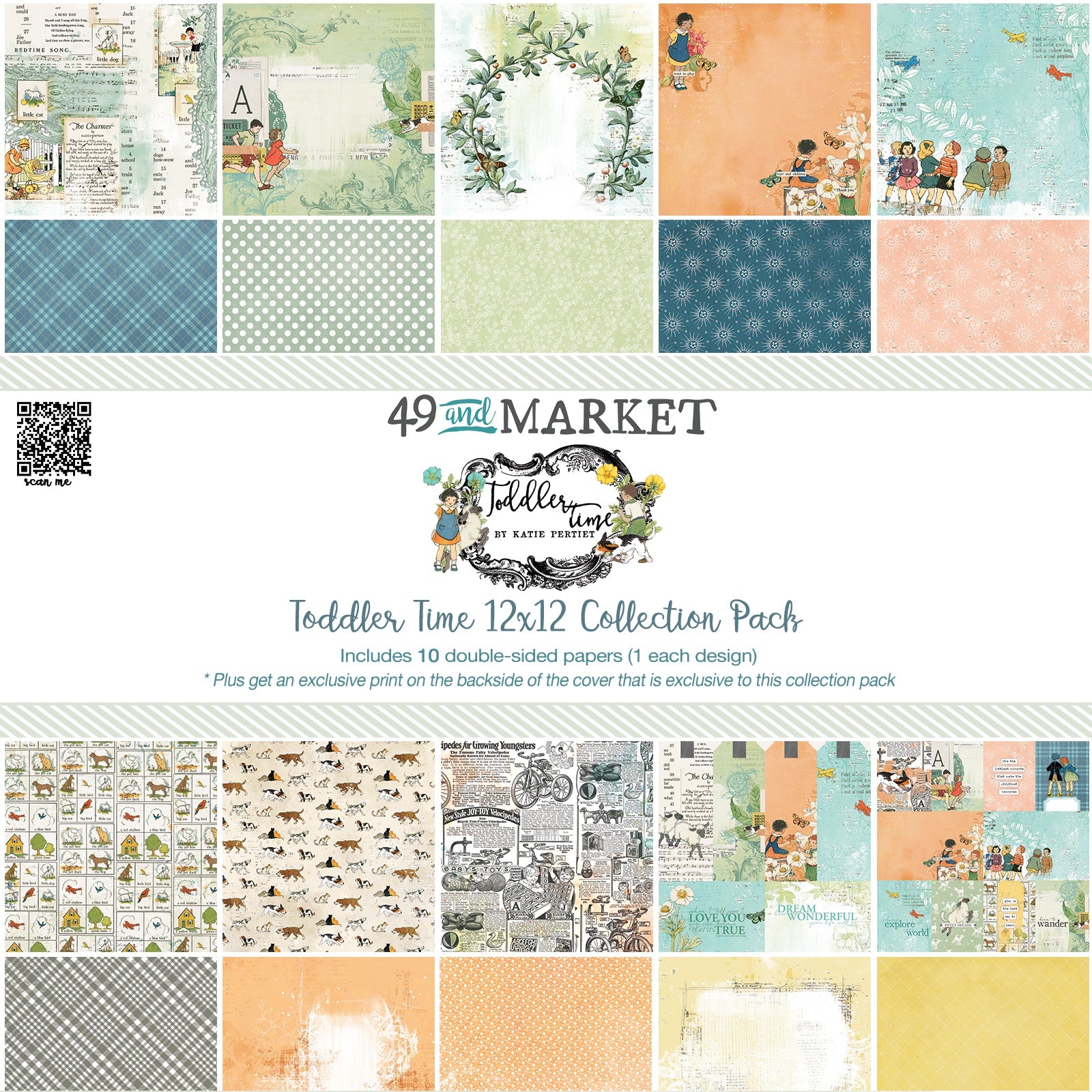 49 And Market 12x12" Scrapbook Paper Collection Pack