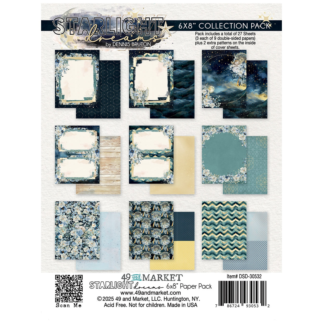 49 And Market 6x8" Scrapbook Paper Collection Pack