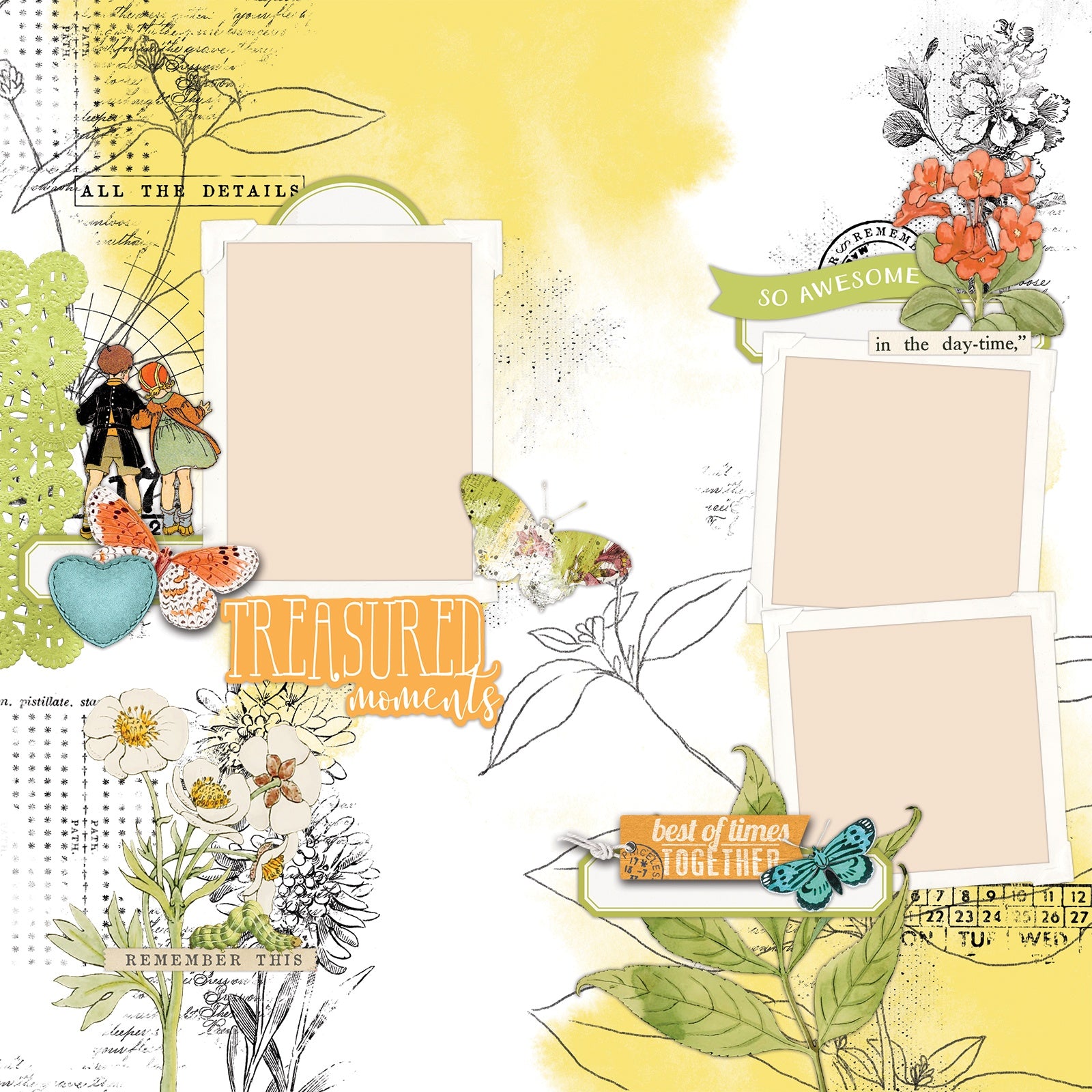 49 And Market Toddler Time Page Kit