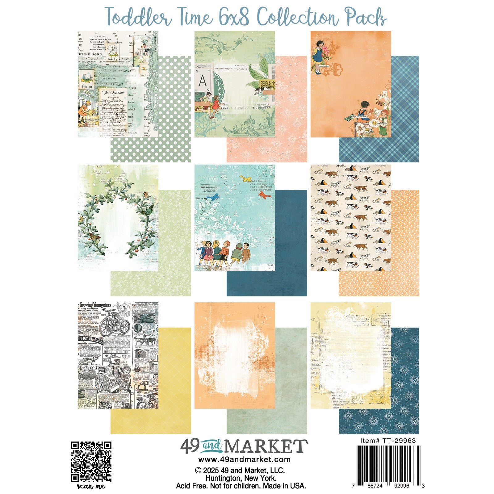 49 And Market 6x8" Scrapbook Paper Collection Pack