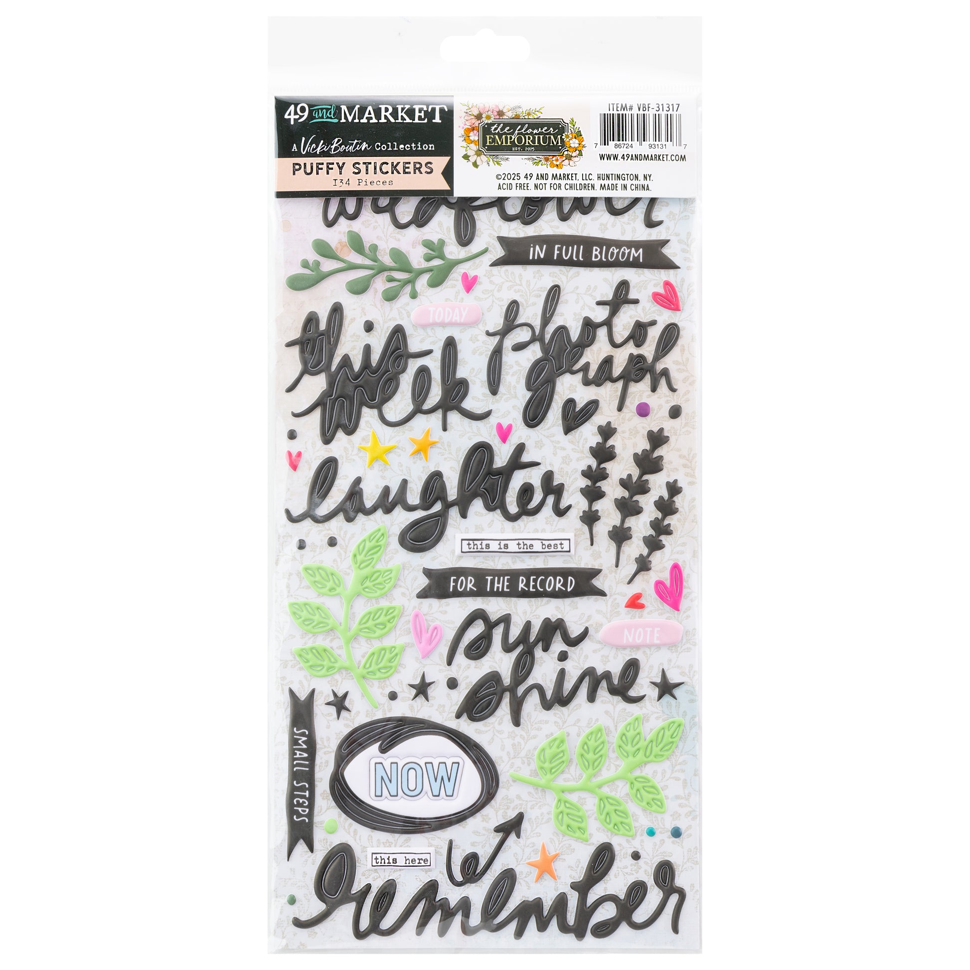49 And Market Vicki Boutin Puffy Stickers