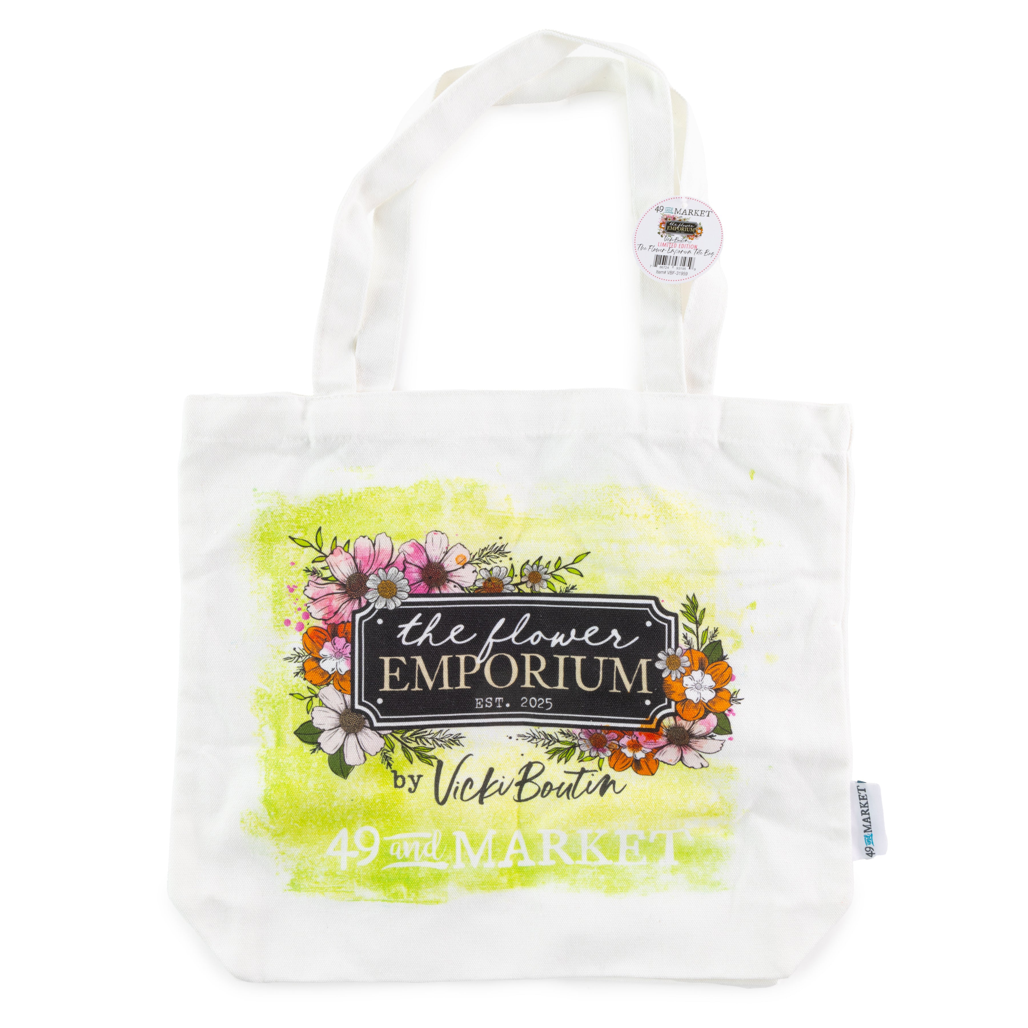 49 And Market Vicki Boutin The Flower Emporium Tote Bag with Handle