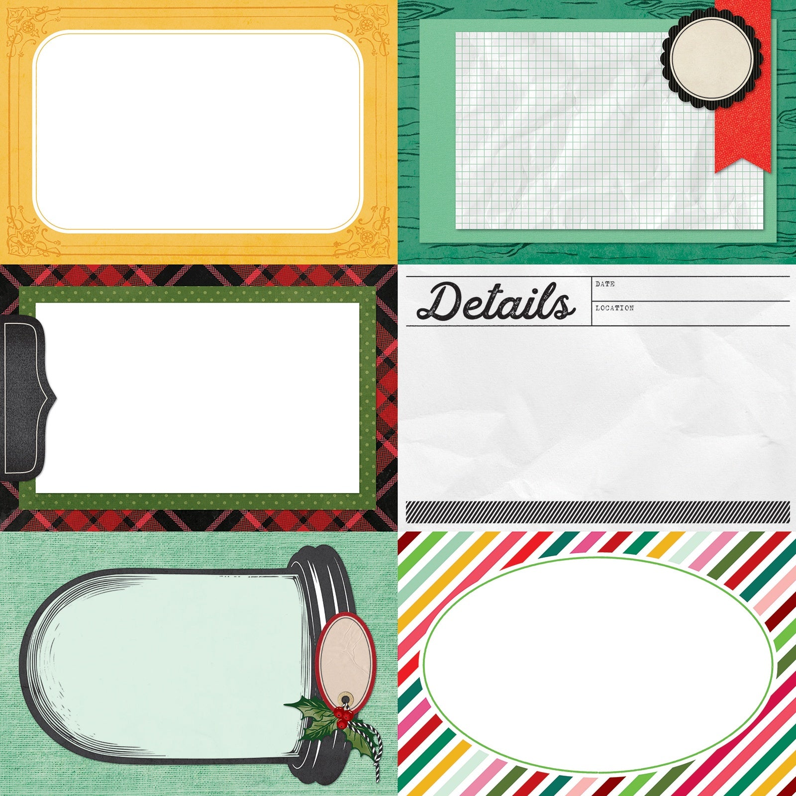 49 & Market Vicki Boutin Mistletoe and Memories Double-Sided 12x12" Cardstock, 20 sheets - Available in Multiple Styles