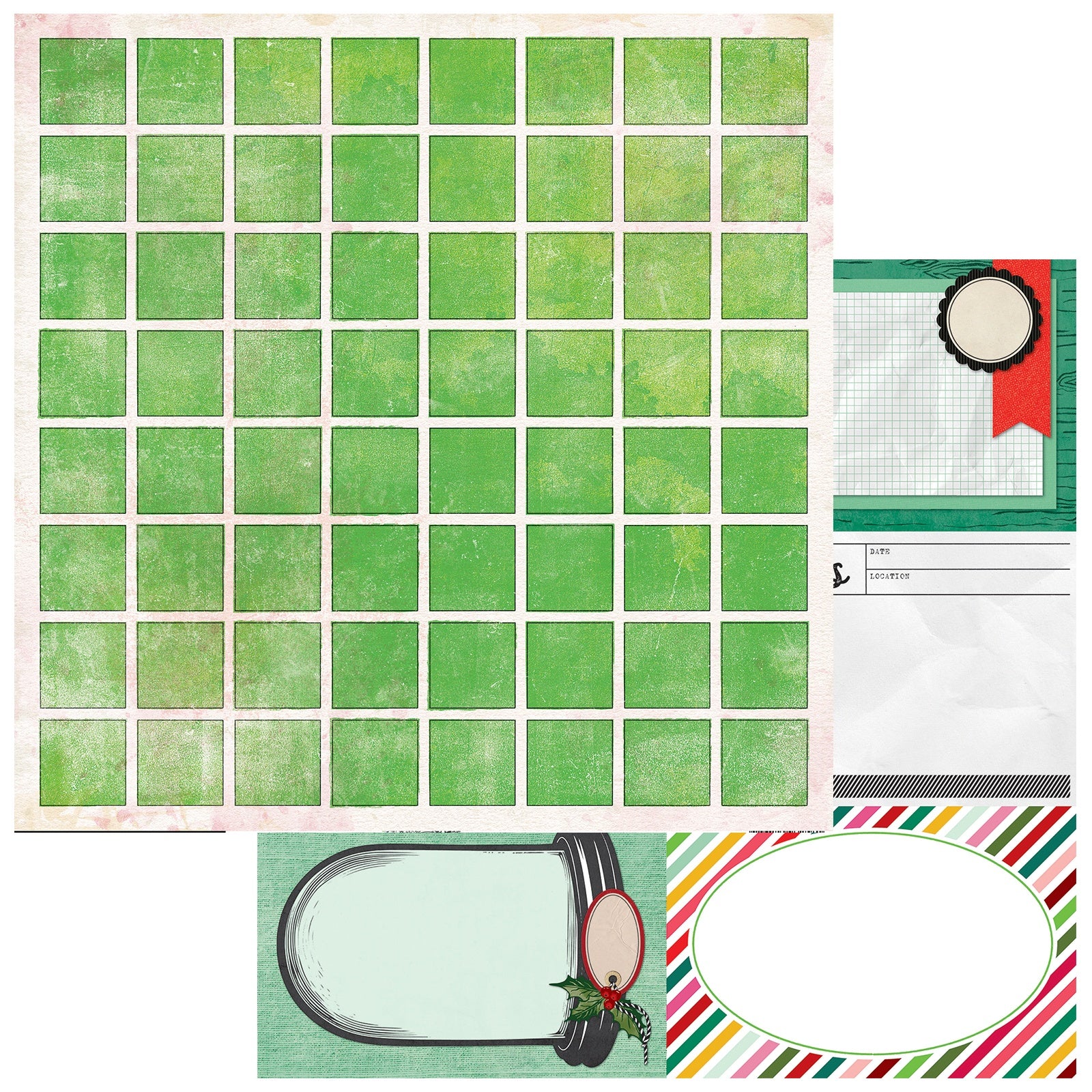 49 & Market Vicki Boutin Mistletoe and Memories Double-Sided 12x12" Cardstock, 20 sheets - Available in Multiple Styles