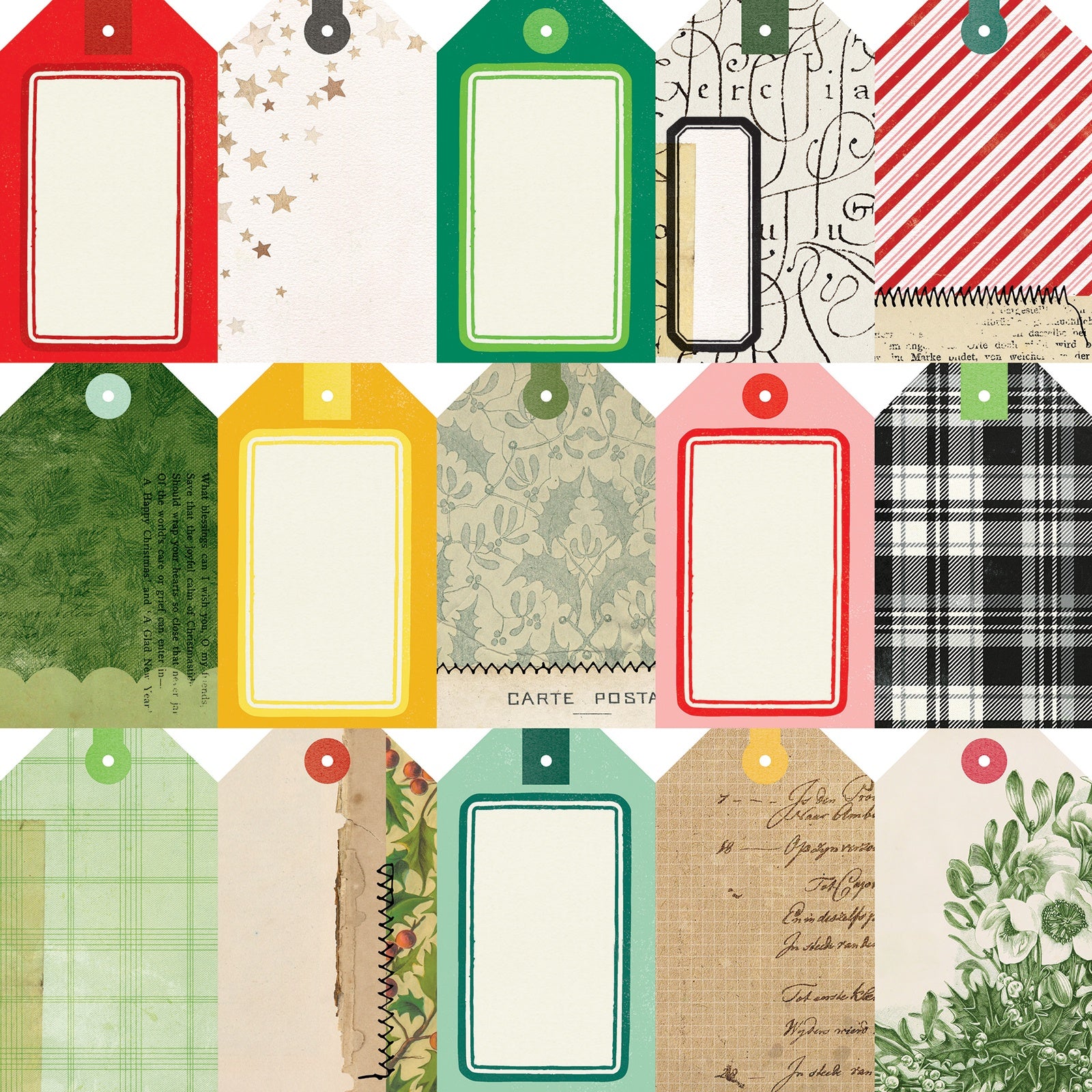 49 & Market Vicki Boutin Mistletoe and Memories Double-Sided 12x12" Cardstock, 20 sheets - Available in Multiple Styles