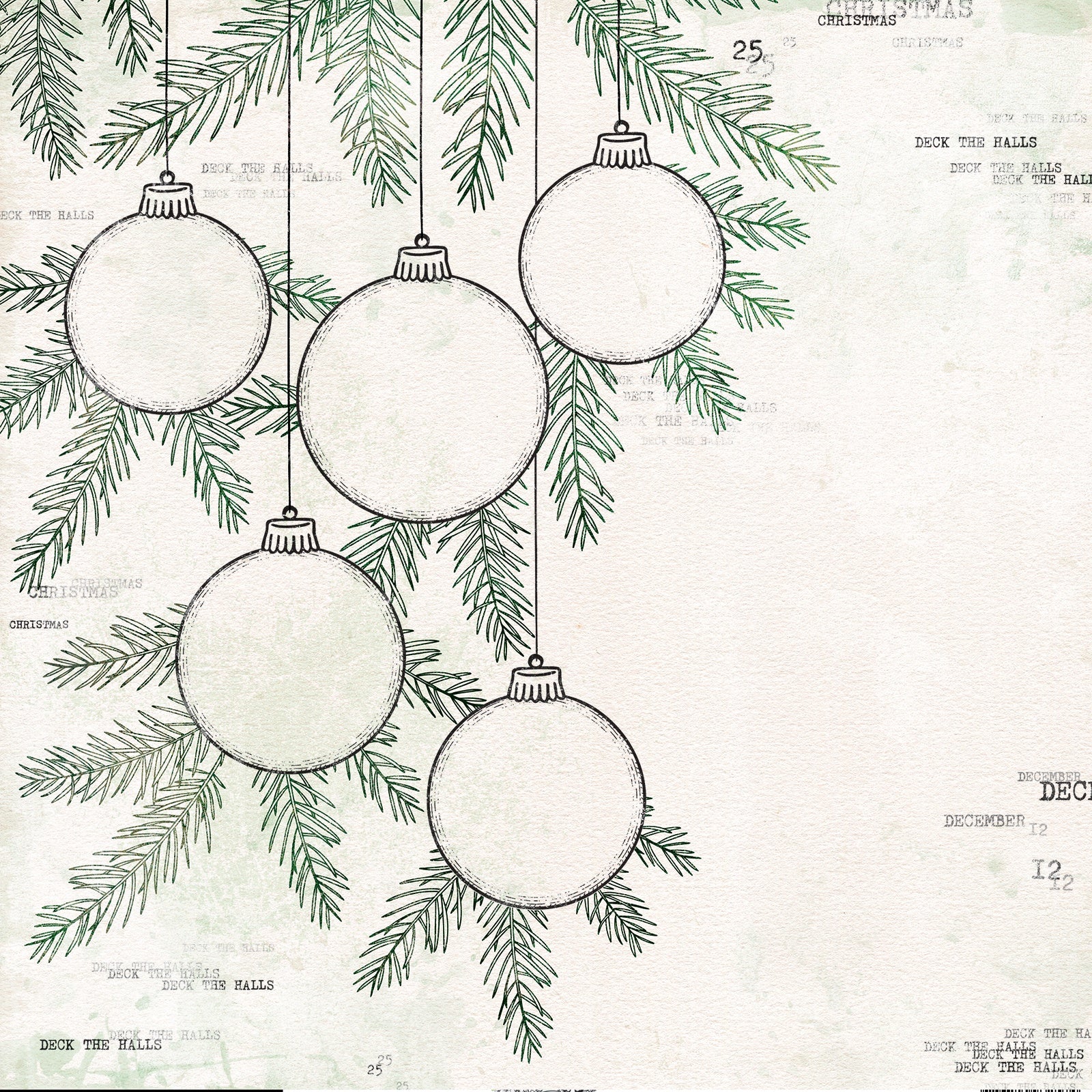 49 & Market Vicki Boutin Mistletoe and Memories Double-Sided 12x12" Cardstock, 20 sheets - Available in Multiple Styles