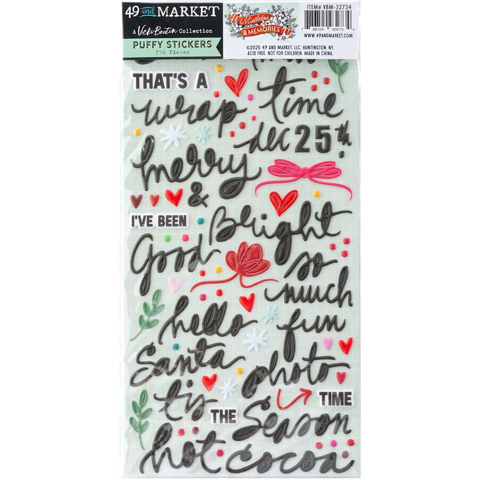 49 And Market Vicki Boutin Puffy Stickers