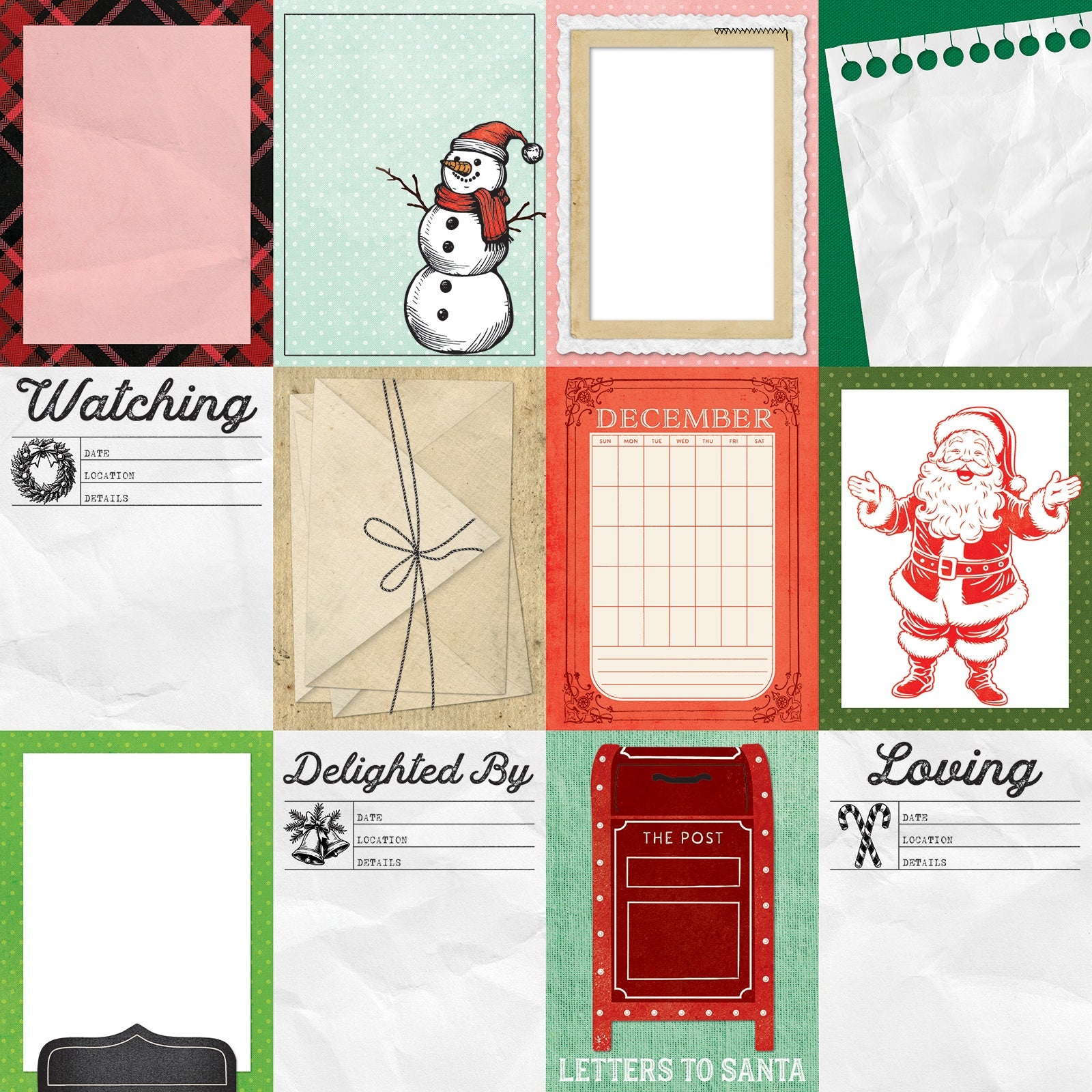 49 & Market Vicki Boutin Mistletoe and Memories Double-Sided 12x12" Cardstock, 20 sheets - Available in Multiple Styles