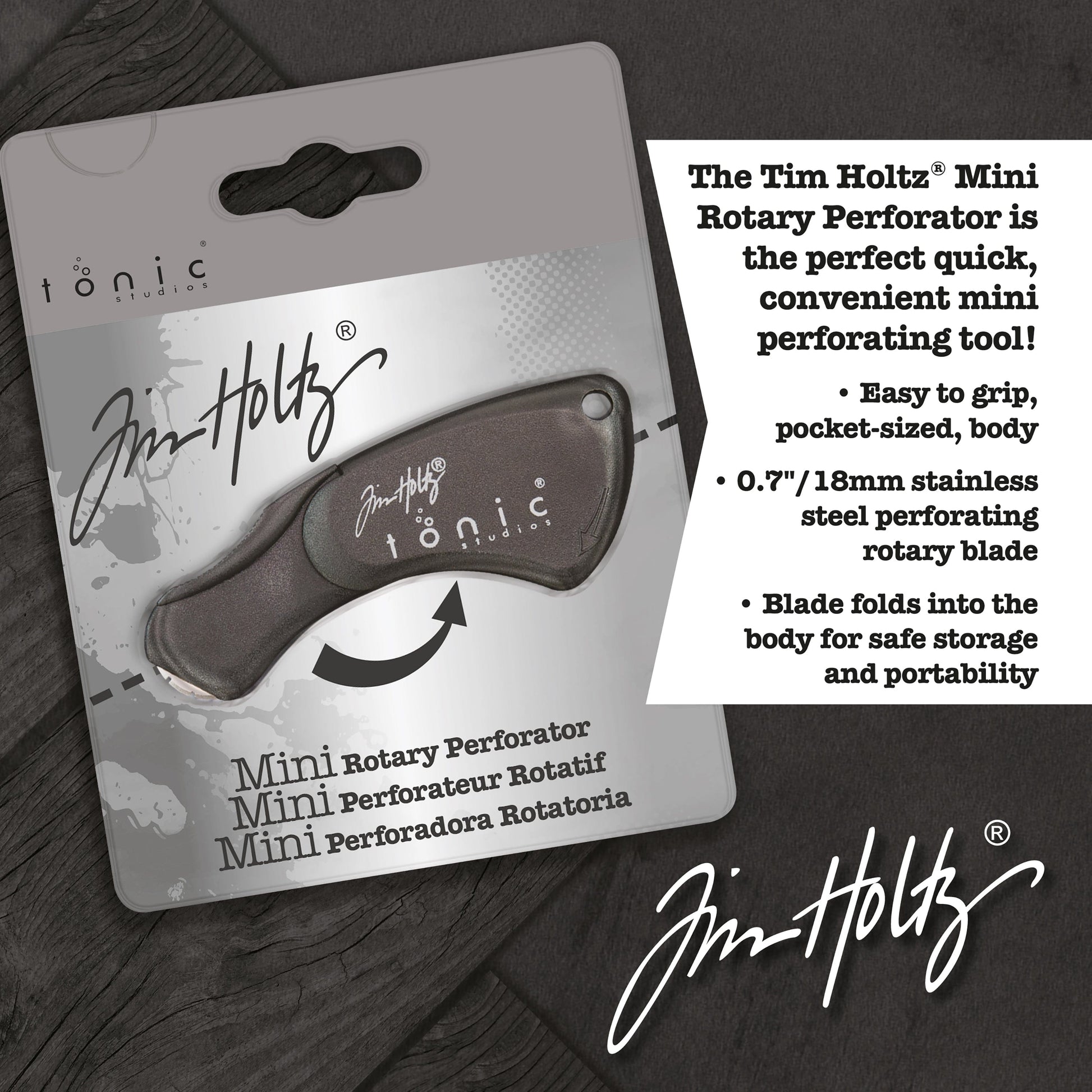 Tim Holtz Mini Rotary Paper Perforator Tool