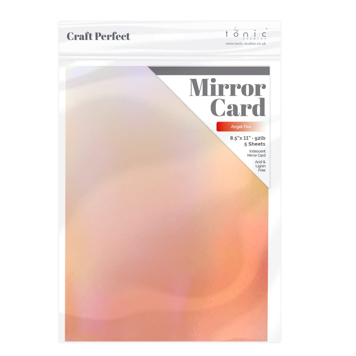 Craft Perfect 8.5x11 Iridescent Mirror Cardstock Pack
