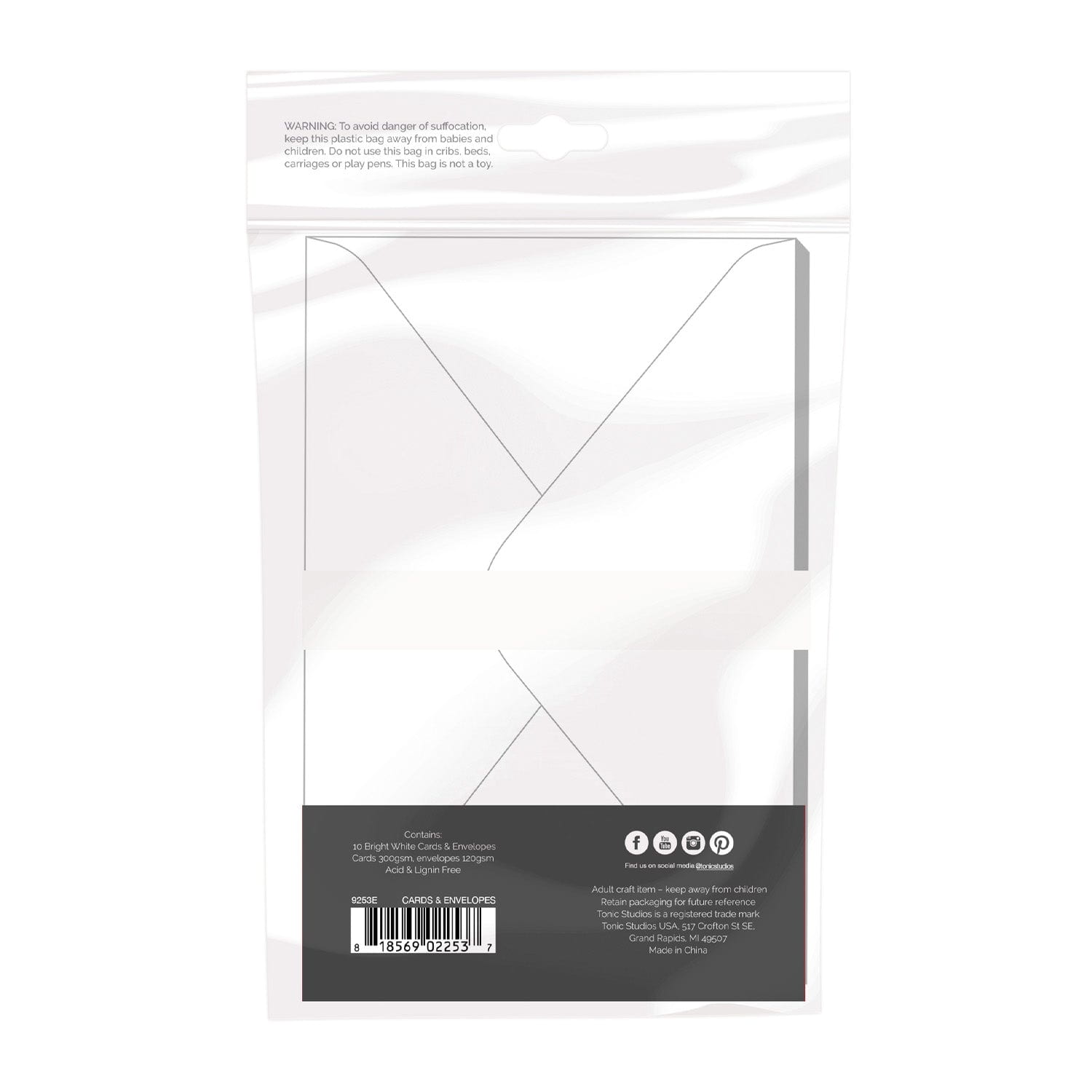 Bright White Blank Cards with Envelopes from Craft Perfect