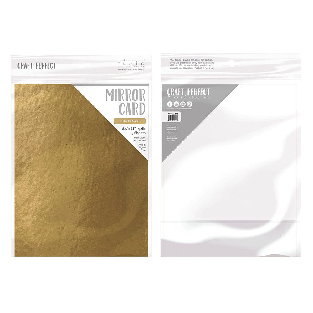 Craft Perfect Harvest Gold Mirror Card Bundle - PB07