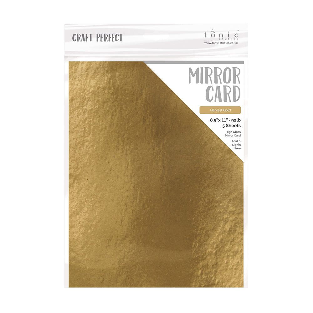 Craft Perfect Harvest Gold Mirror Card Bundle - PB07