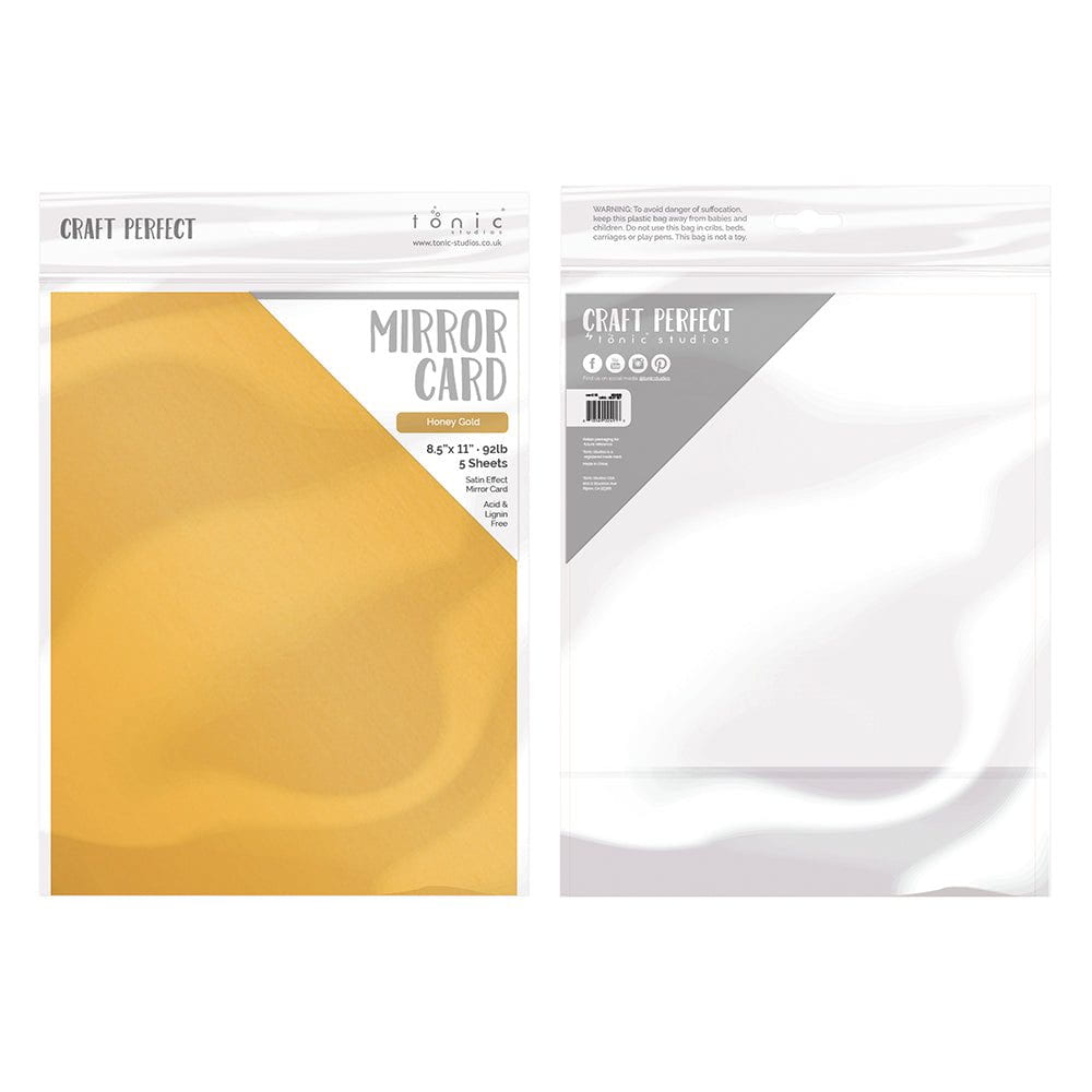Craft Perfect Harvest Gold Mirror Card Bundle - PB07