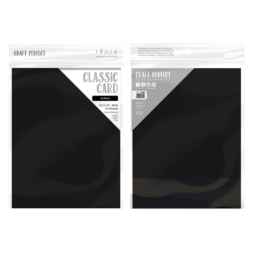 Craft Perfect Classic Cardstock Black & White Bundle - PB01