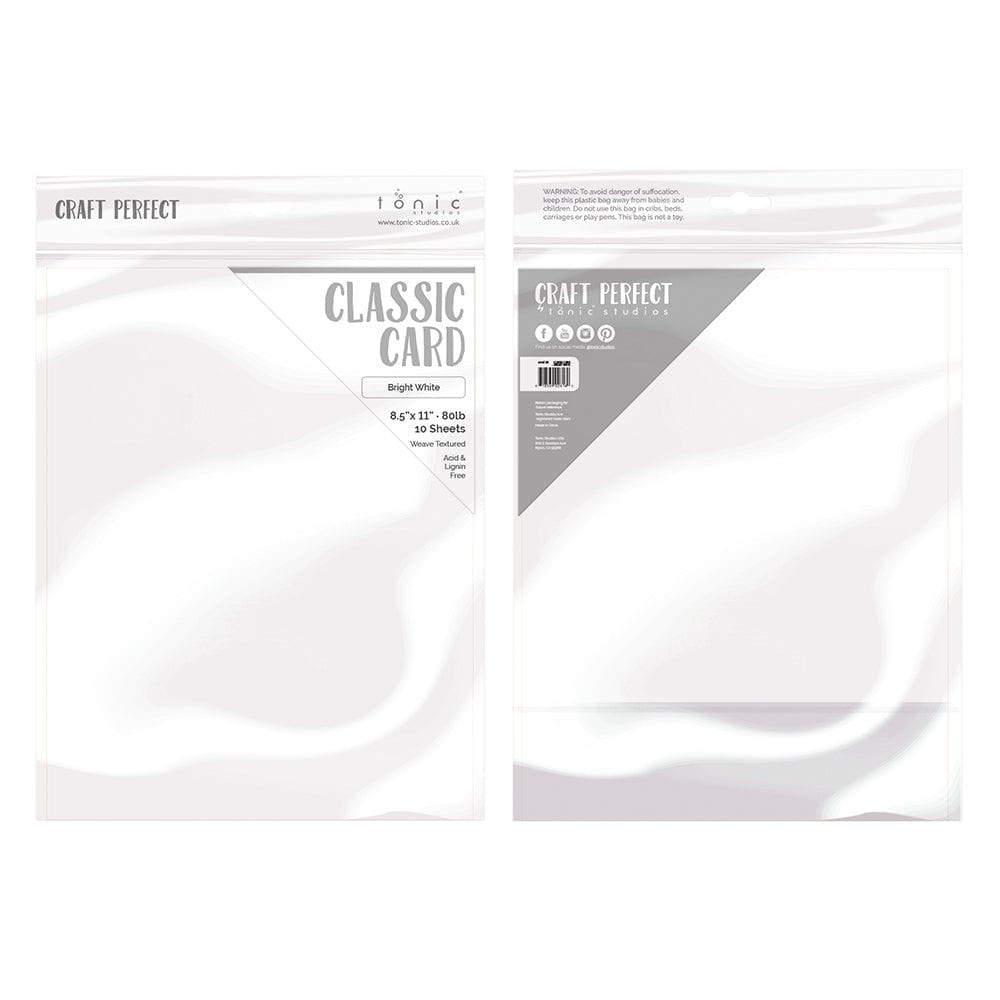 Craft Perfect Classic Cardstock Black & White Bundle - PB01