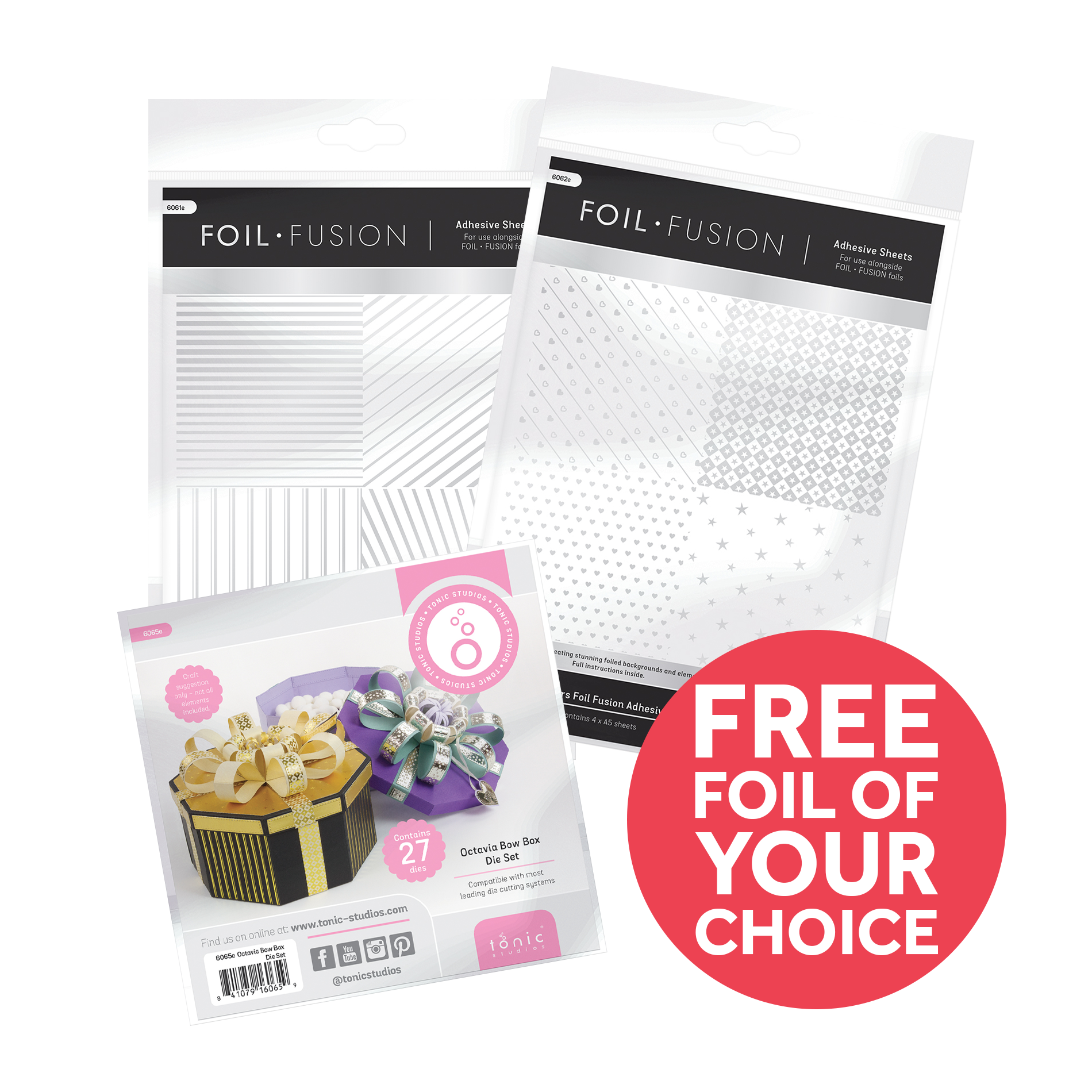 Octavia Bow Box & Adhesive Sheets Bundle - Create & Make PLUS