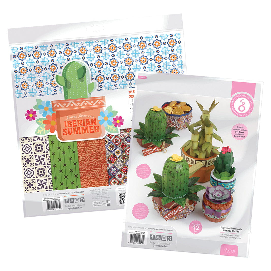 Supreme Succulents Die and Patterned Pad Collection