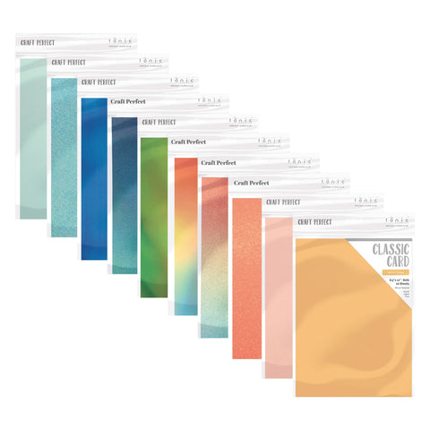 Craft Perfect Mixed Cardstock Collection - Seashell & Starfish