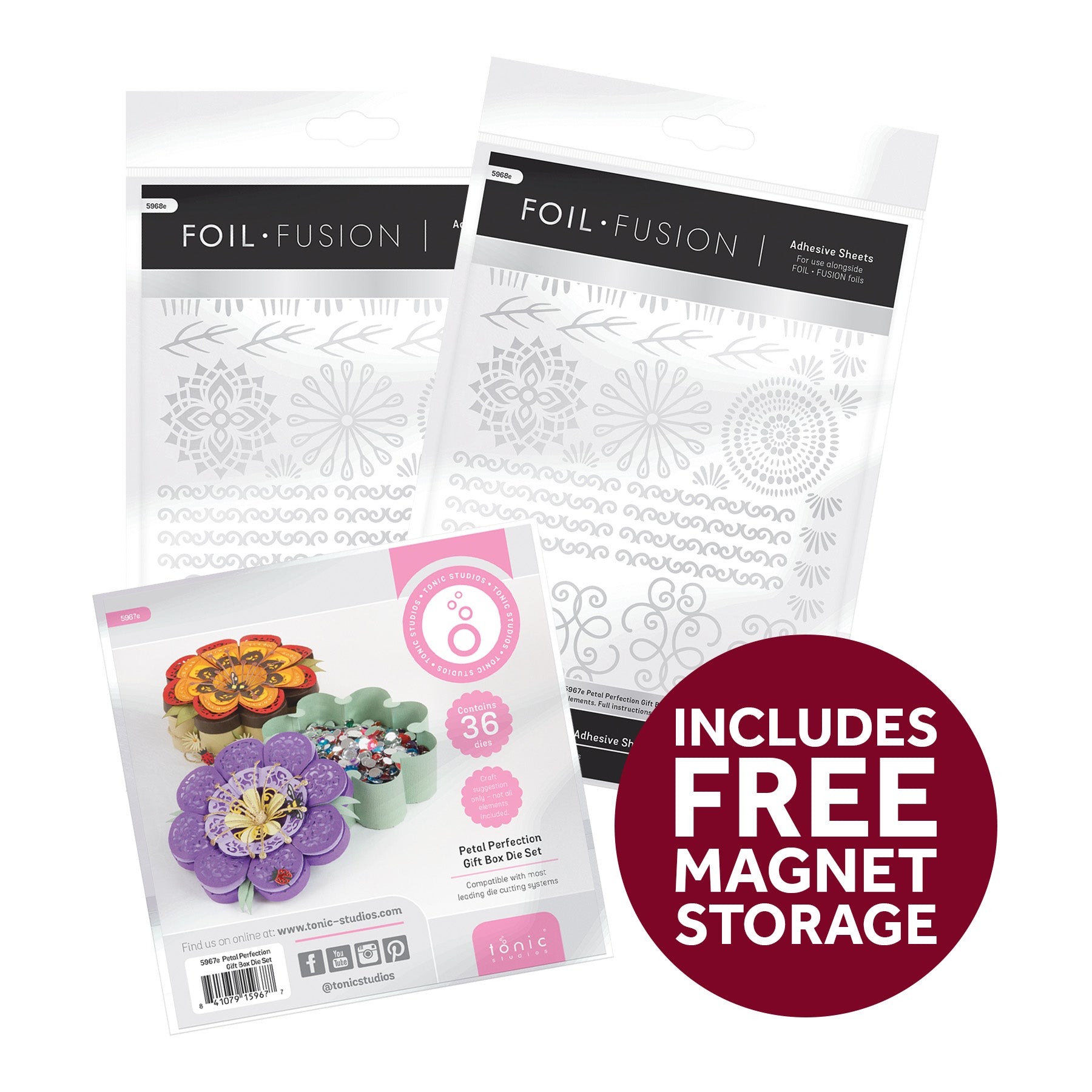 Petal Perfection Die Set & Adhesive Sheets Bundle