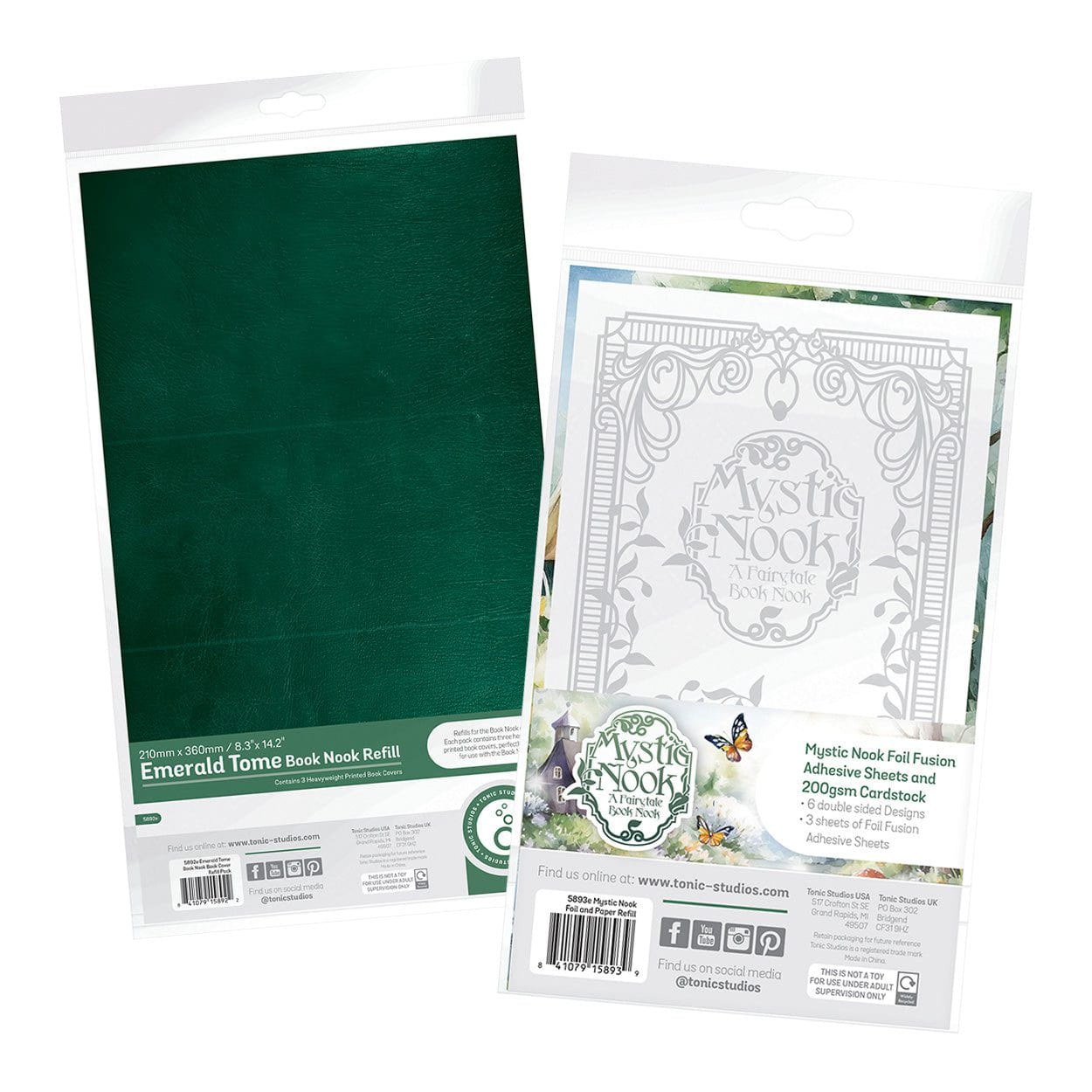 Papers, Adhesive Sheets & Book Covers - Mystic Book Nook Refill Collection