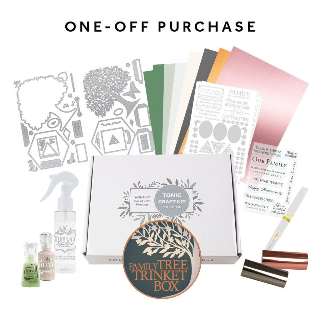 Tonic Craft Kit 97 - One Off Purchase - Family Tree Trinket Box