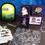 Load image into Gallery viewer, A Frightfully Friendly Creative Collection - Die, Stamp &amp; Stencil Set