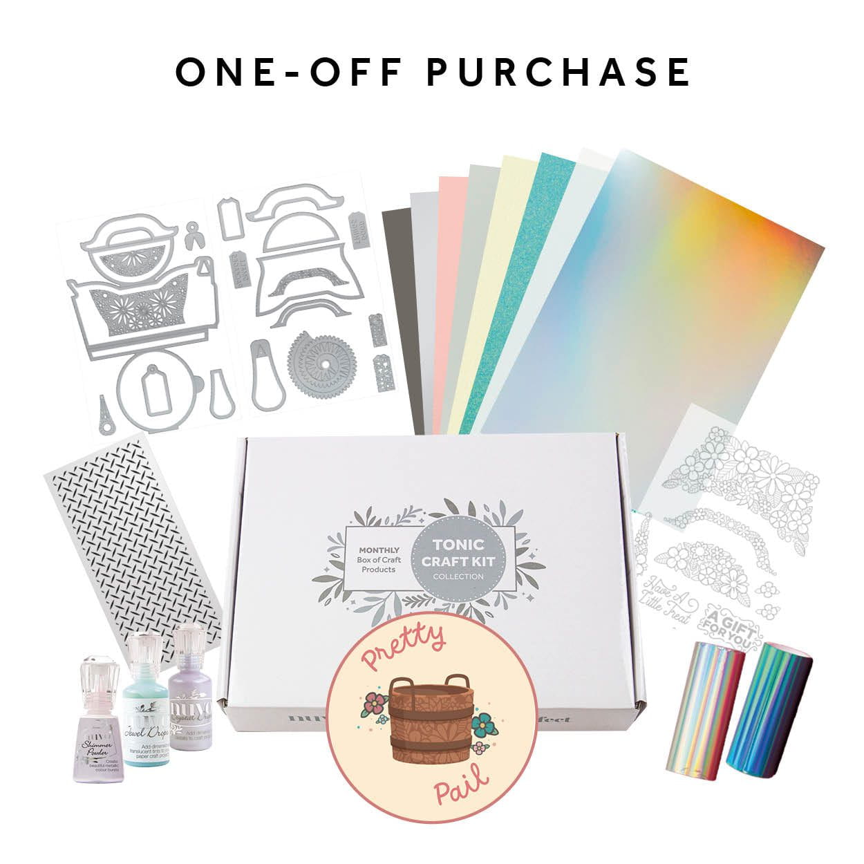 Tonic Craft Kit 93 - One Off Purchase - Pretty Pail Box
