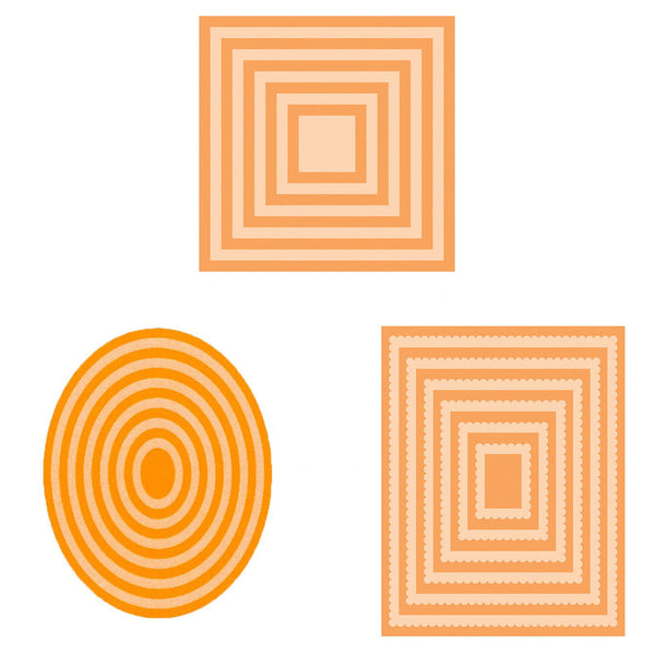 Scalloped Ovals Layering Basic Die Set