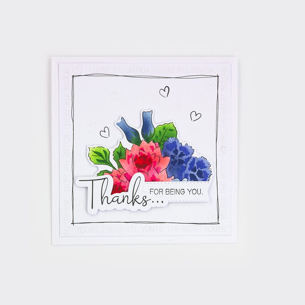 Splendiferous Corsage Die, Stencil & Stamp Set