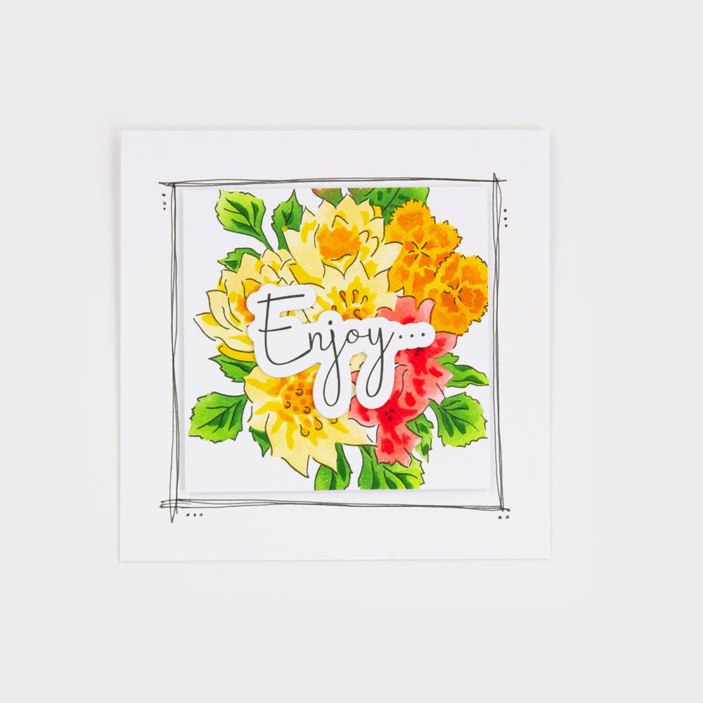Splendiferous Corsage Die, Stencil & Stamp Set