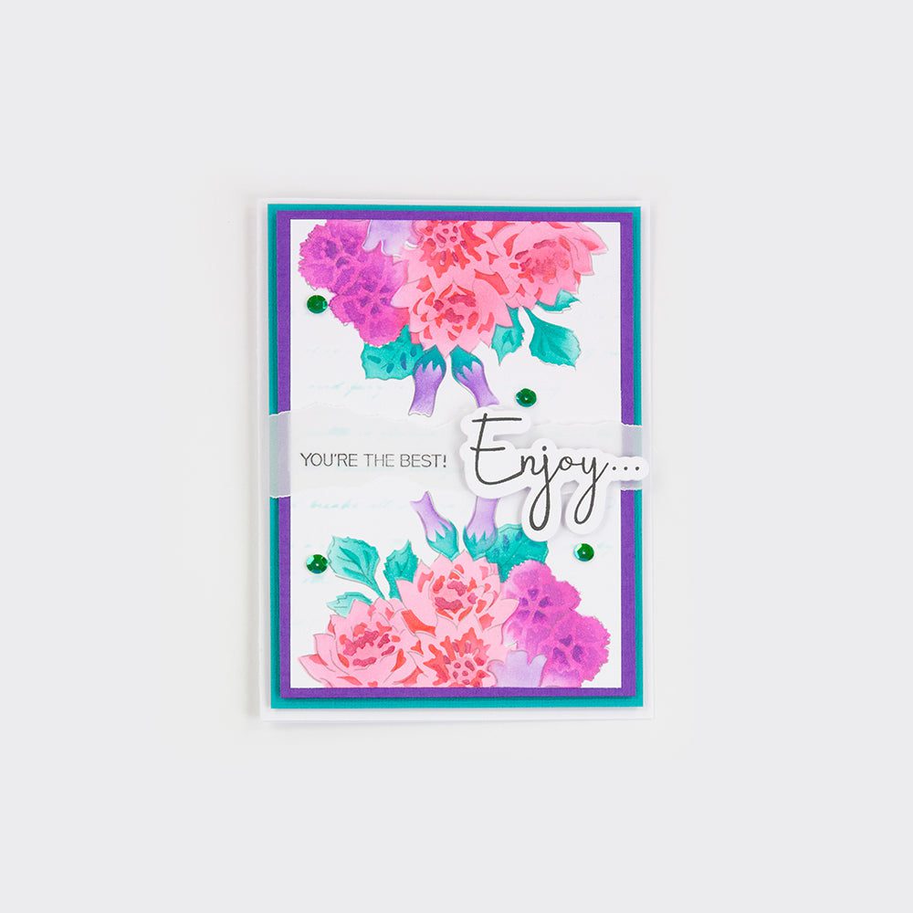 Splendiferous Corsage Die, Stencil & Stamp Set