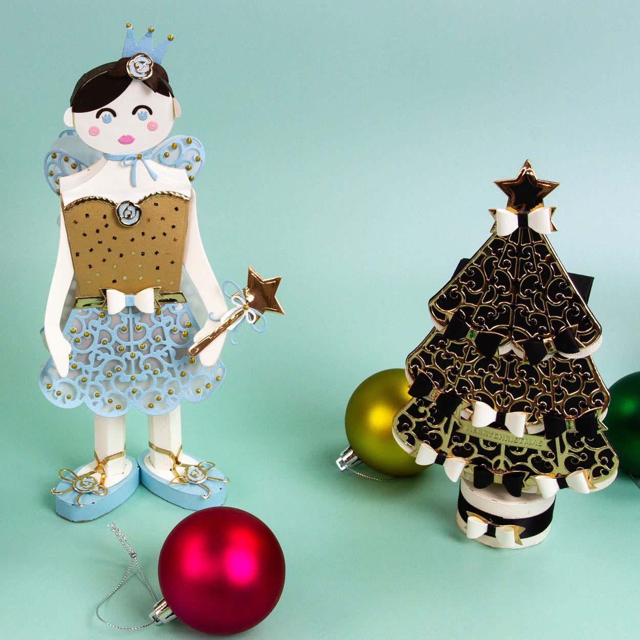 Nutcracker Soldier & Sugar Plum Fairy Gift Box Die Collection