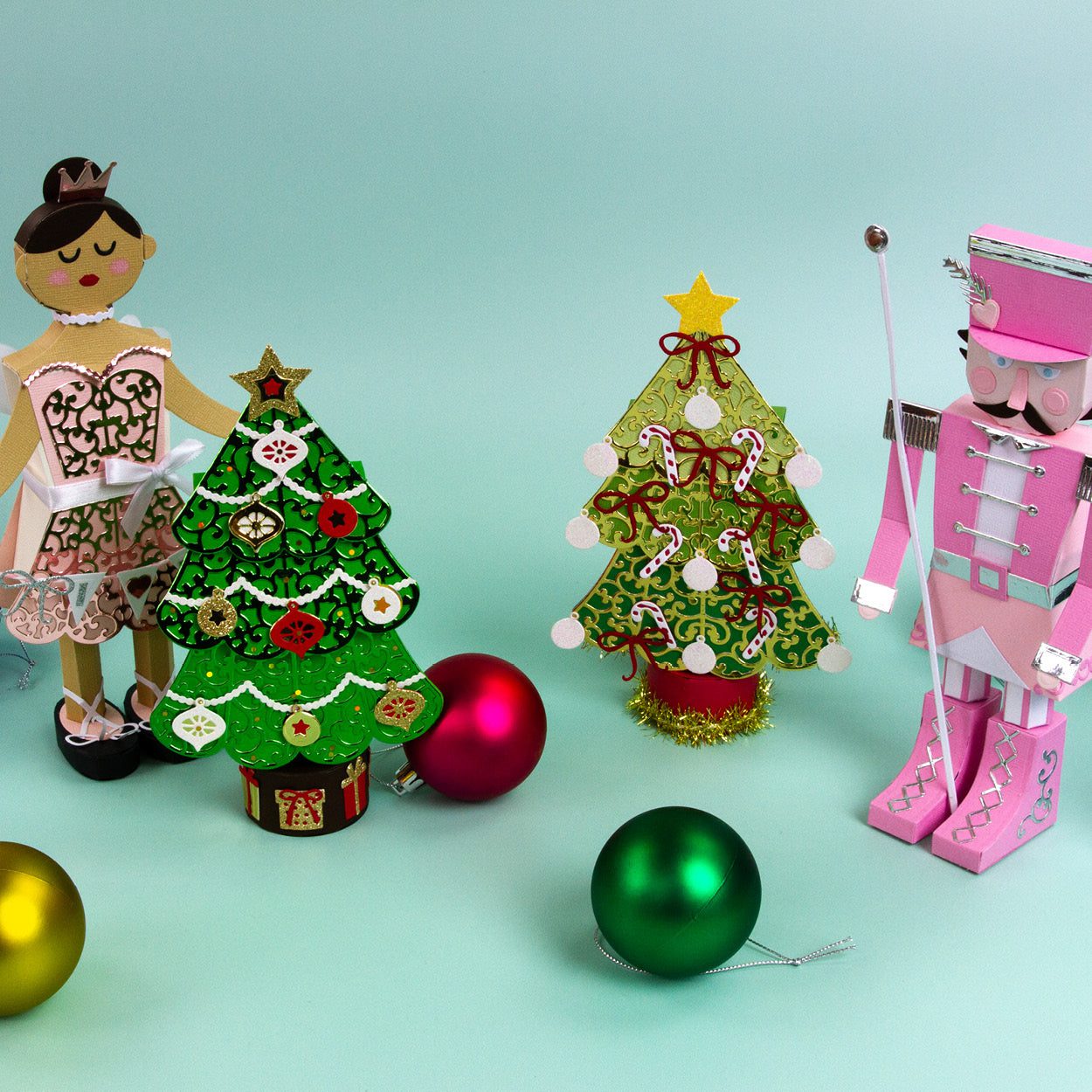 Nutcracker Soldier & Sugar Plum Fairy Gift Box Die Collection