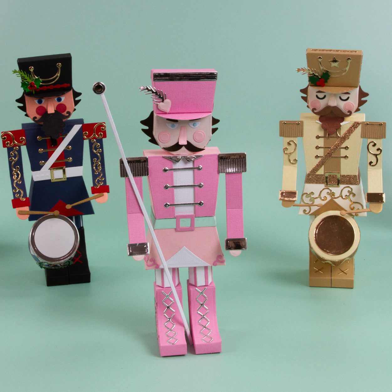 Nutcracker Soldier & Sugar Plum Fairy Gift Box Die Collection