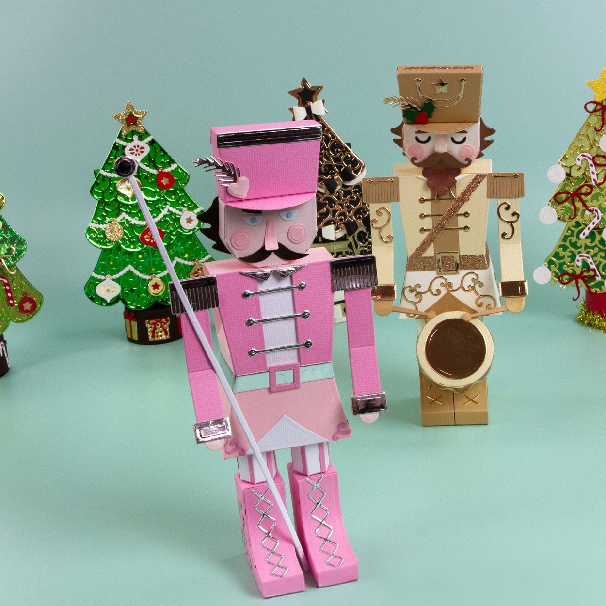Nutcracker Soldier & Sugar Plum Fairy Gift Box Die Collection