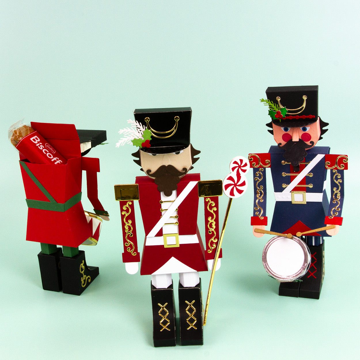 Nutcracker Soldier & Sugar Plum Fairy Gift Box Die Collection