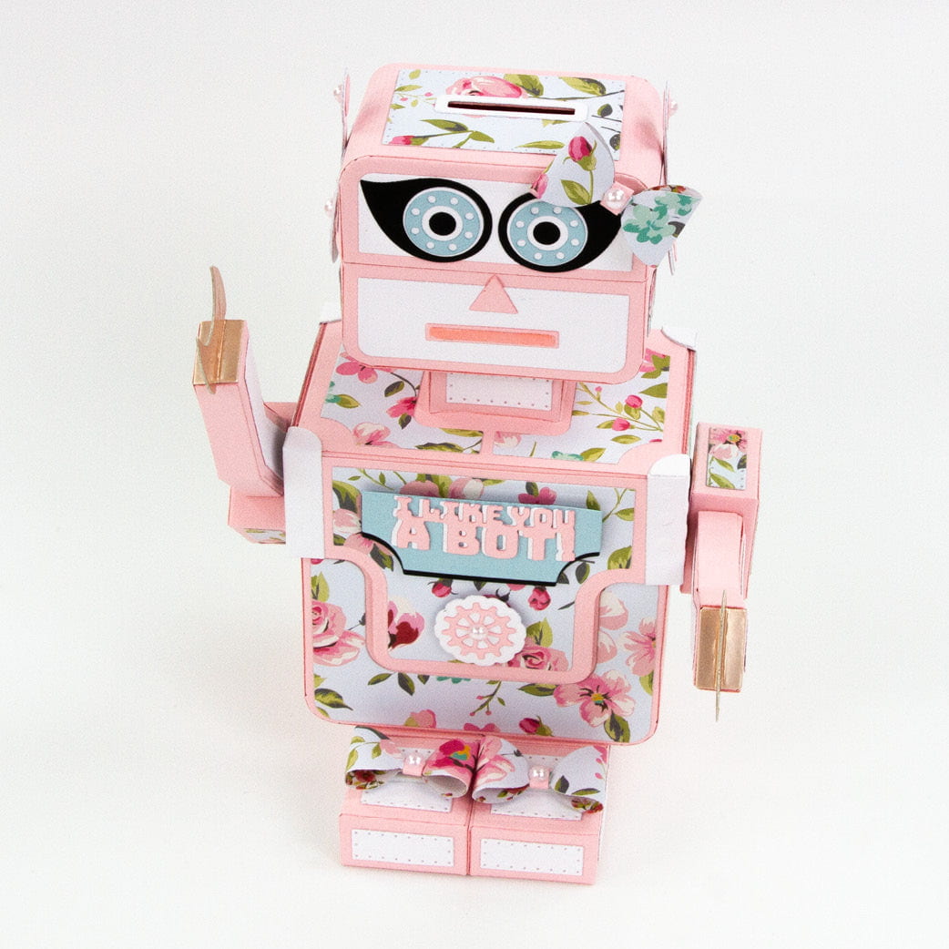 Retro Robot Gift Box Die Set