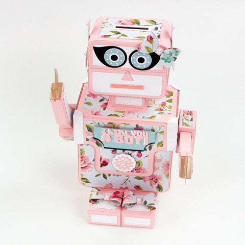 Retro Robot Gift Box Die Set