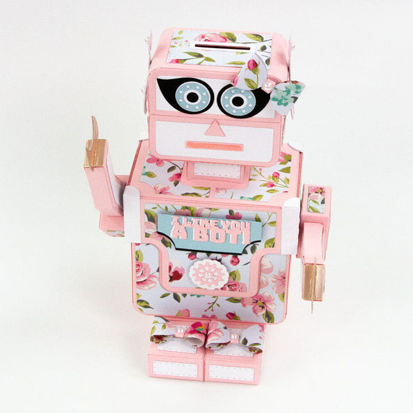 Retro Robot Gift Box Die Set