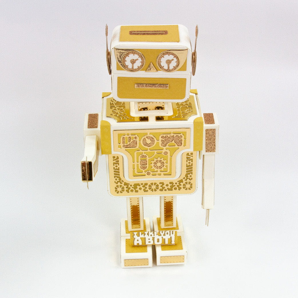 Retro Robot Gift Box Die Set