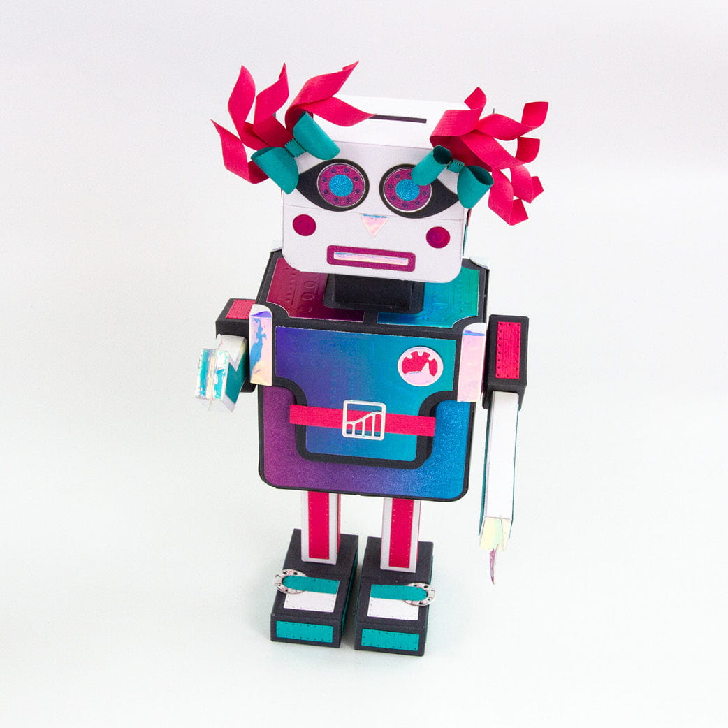 Retro Robot Gift Box Die Set