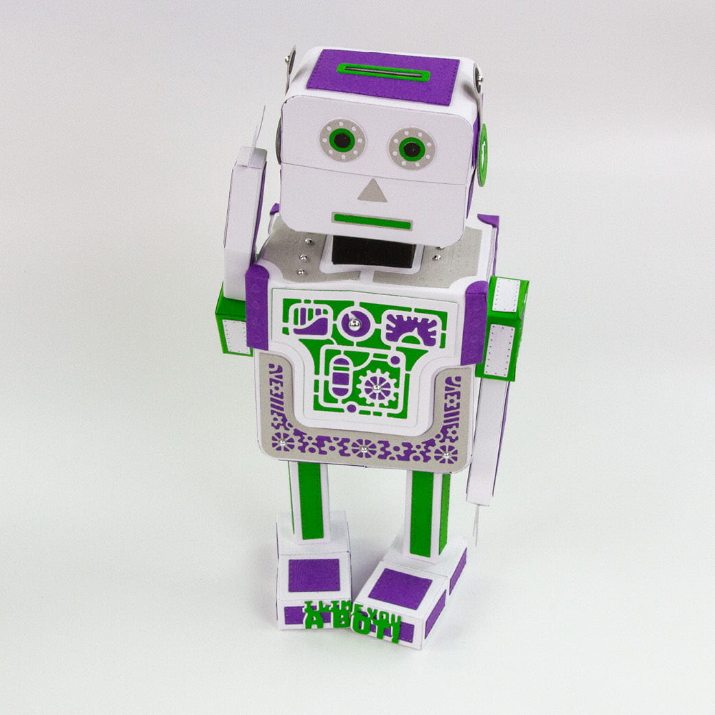 Retro Robot Gift Box Die Set