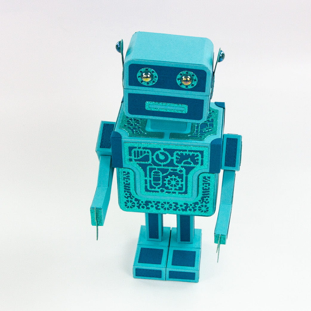 Retro Robot Gift Box Die Set