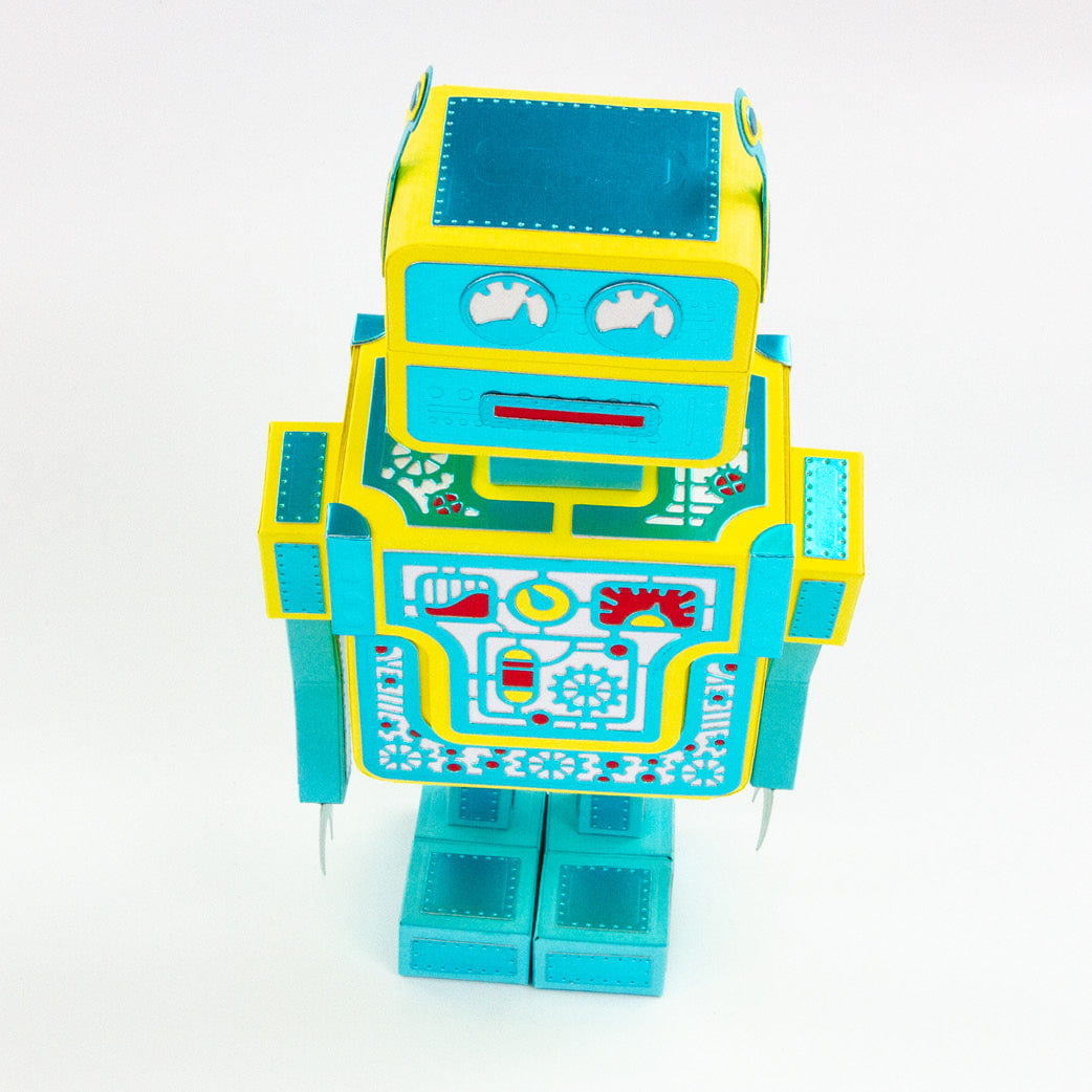 Retro Robot Gift Box Die Set