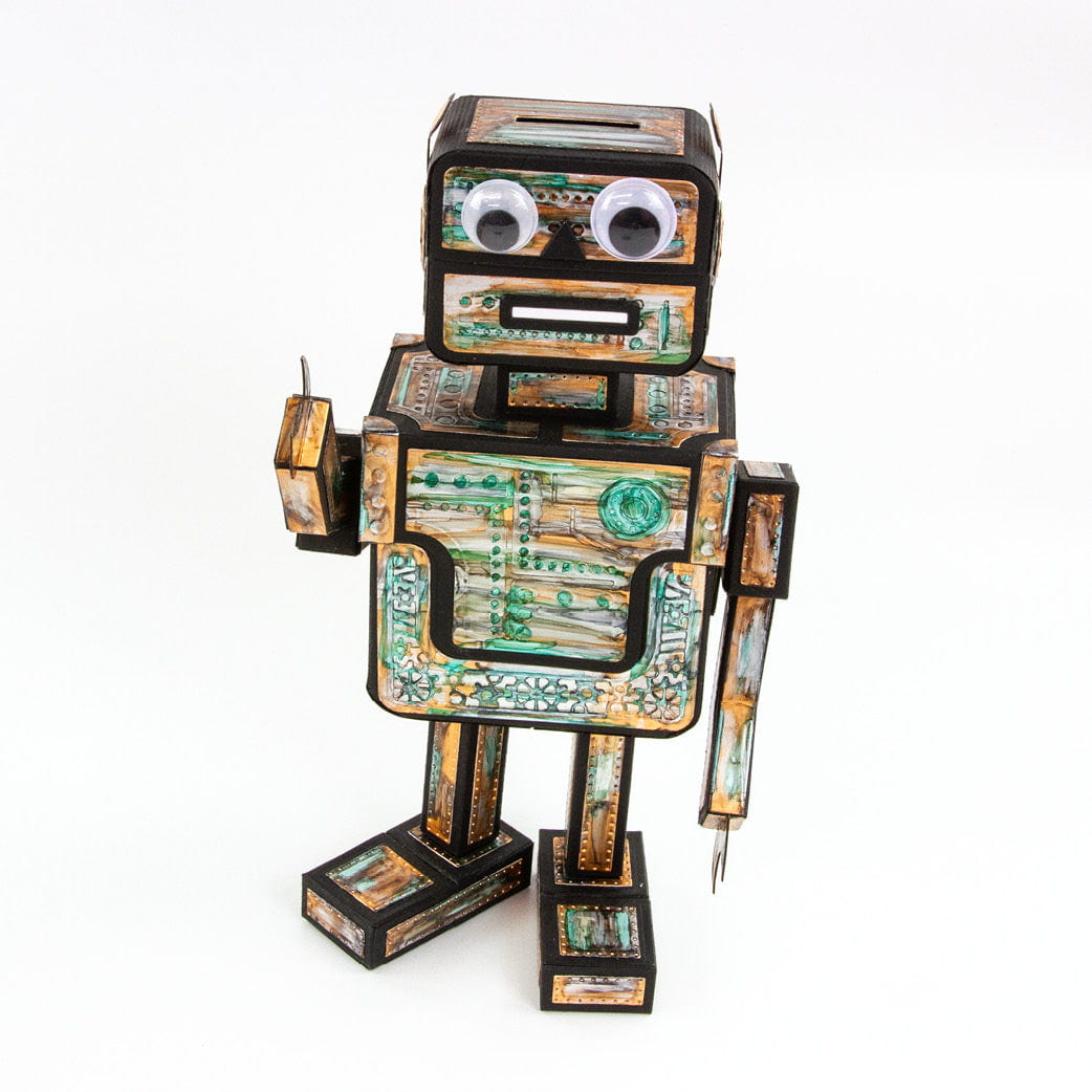 Retro Robot Gift Box Die Set