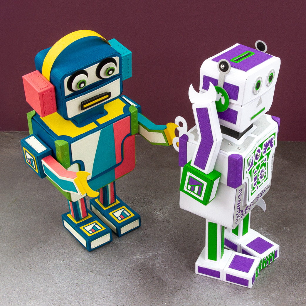 Retro Robot Gift Box Die Set