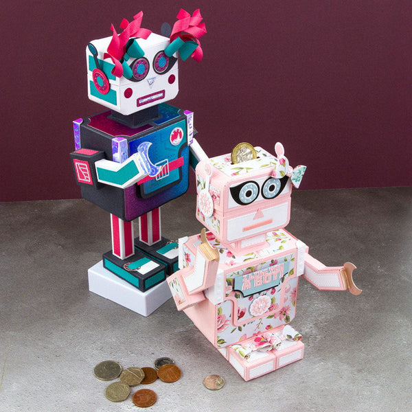 Retro Robot Gift Box Die Set