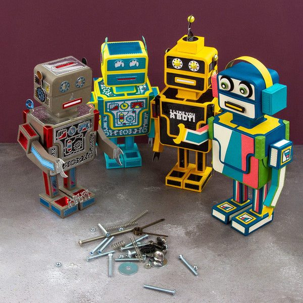 Retro Robot Gift Box Die Set