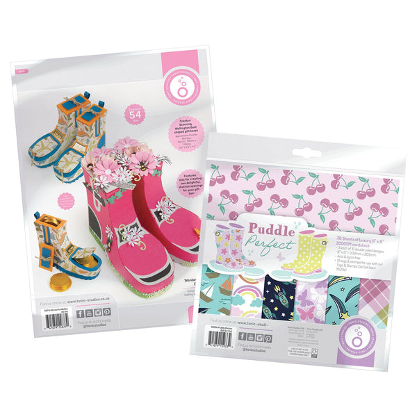 Wonderful Wellies Die Set & Puddle Perfect Patterned Pad Collection